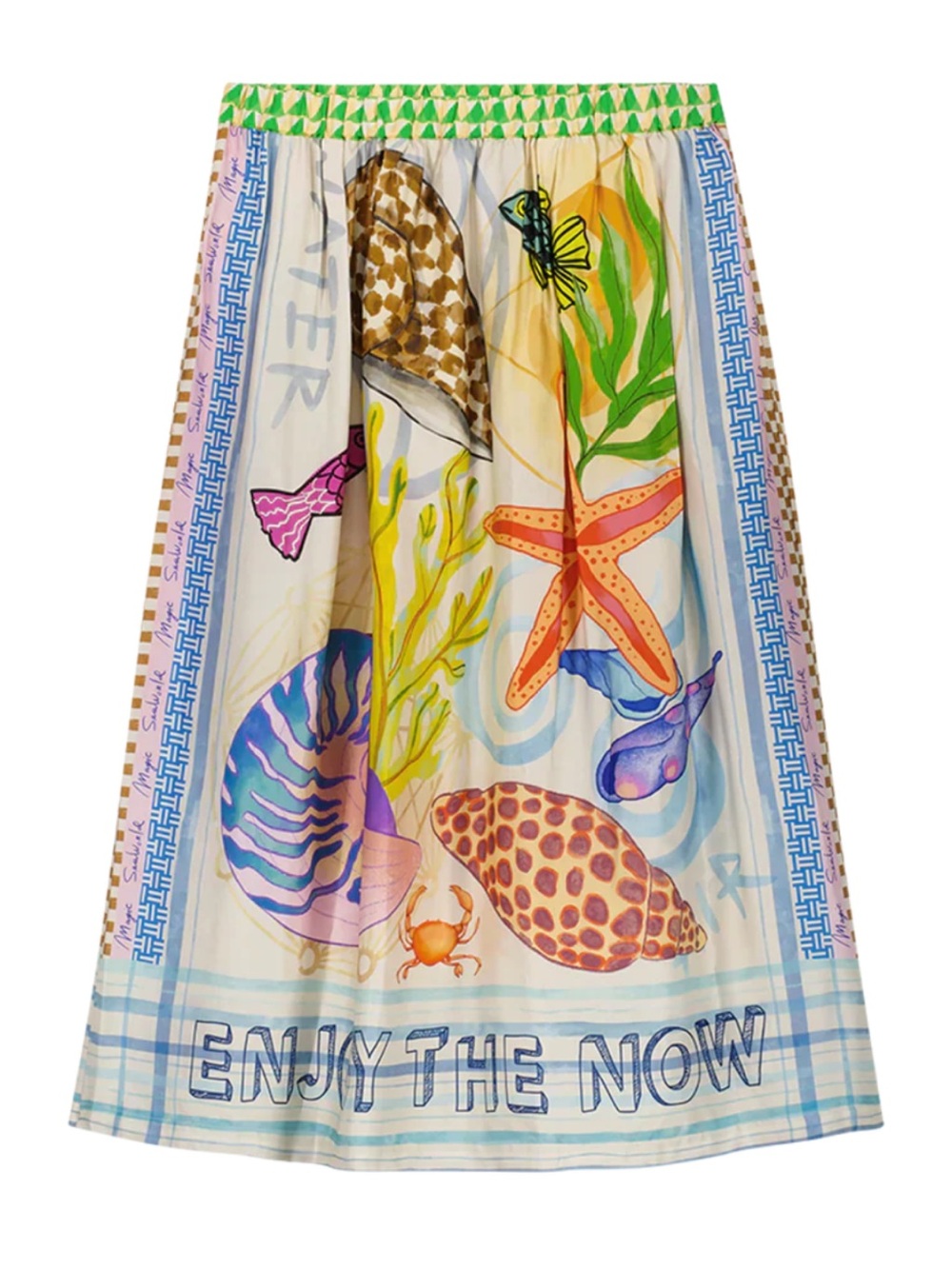 Me369 Vanessa Magic Midi Print Skirt